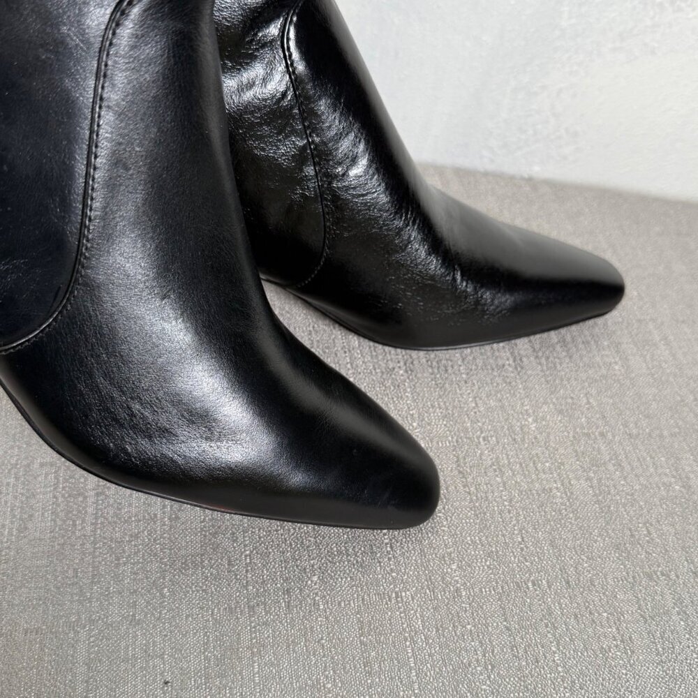 Madewell The Dimes Kitten-Heel Boot in Crinkle Leather NN026 Modern Elegance - Picture 9 of 13